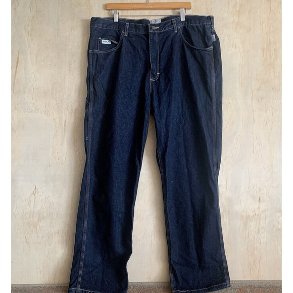 NWT Tyndale FR Flame Resistant Jeans Mens Size 40 x 32 Dark Wash Blue Denim Read - Picture 1 of 10